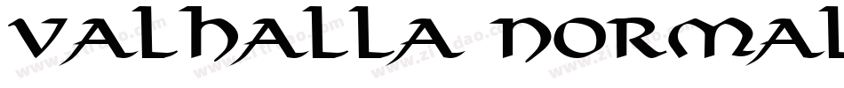 Valhalla Normal字体转换